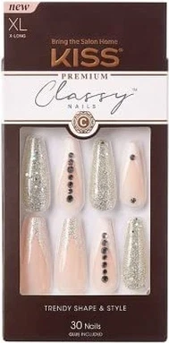 Искусственные ногти Kiss Classy Premium X-Long