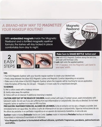 Набор для подводки и ресниц Kiss The Sky KISS Magnetic Lash Collection