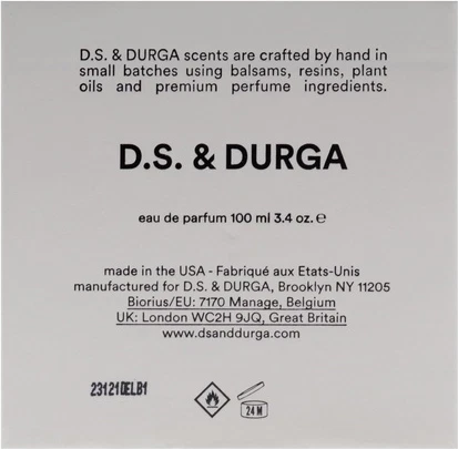 Eau de Parfum D.S. & Durga Pistachio
