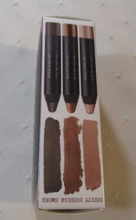 Набор для глаз Nudestix Metallicas для глаз Burnish, Nudity & Smoke с точилкой и чехлом