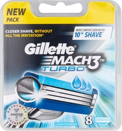Gillette Mach3 Turbo Rassom Plastinalari