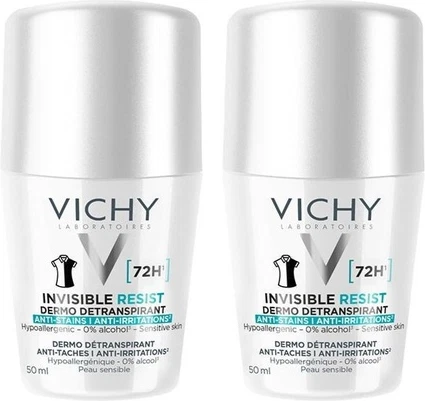 Шариковый антиперспирант Vichy Invisible Resist 72ч