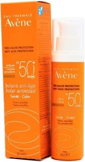 Солнцезащитный крем Avène Solar Anti-Aging Color SPF50
