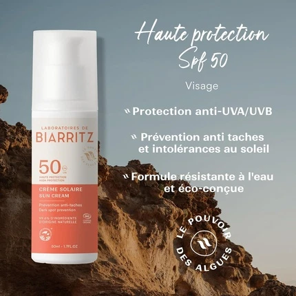 Sunscreen Laboratoire De Biarritz Facial Sunscreen SPF 50