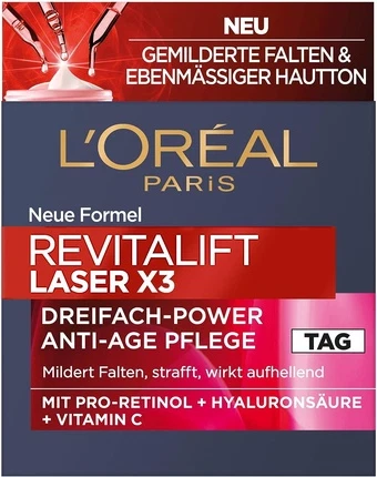 Дневной крем L'Oreal Professional Day Care Укрепляющий и разглаживающий антивозрастной уход для лица с тройным эффектом