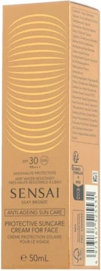 Крем Sensai Silky Bronze Защитный солнцезащитный крем для лица SPF 30