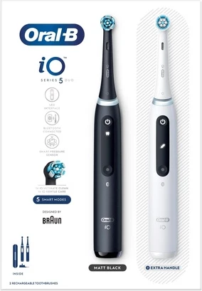 Электрические зубные щетки Oral-B Io5 Duo Pack Черный Ucb и Белый Sc