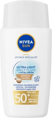 Fluid Nivea Sun Uv Face Special Ultra Light Daily Fluid Medium Tinted Spf50