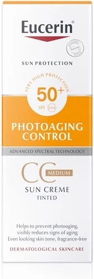 Солнцезащитный крем Eucerin Photoaging Control CC Sunscreen Medium Tinted SPF50+