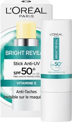 Стик для защиты от солнца L'Oreal Paris Bright Reveal Anti-UV Stick SPF 50+