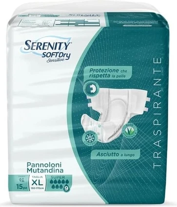 Подгузники-трусики Serenity Sensitive Super XL