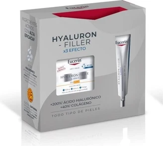 Yuz uchun parvarish to'plami Eucerin Hyaluron Filler Kunduzgi SPF 30 to'plami 2 dona