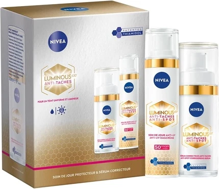 Набор Дневной Уход и Сыворотка Nivea Luminous 630