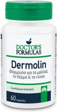 Капсулы Doctor's Formulas Dermolin Formula для Здоровья Волос, Кожи и Ногтей