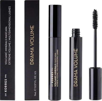 Тушь Korres Black Volcanic Minerals Drama Volume Mascara
