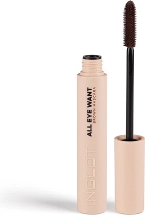 Тушь Inglot All Eye Want Brown Mascara