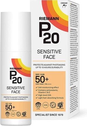 Крем Riemann P20 Sensitive Face SPF50+ Крем для защиты от УФ-излучения