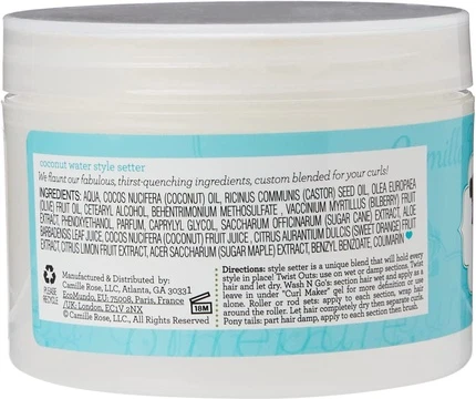 Гель для волос Camille Rose Coconut Water Style Setter