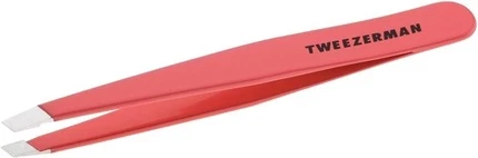 Tweezer Tweezerman Slant Tip Eyebrow Tweezer Stainless Steel Geranium