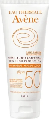 Молочко для защиты от солнца Avene Молочко Минеральное Очень Высокая Защита SPF 50