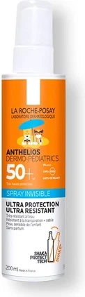 Солнцезащитный спрей La Roche-Posay Anthelios Dermo-Pediatrics Invisible SPF50+ без отдушек