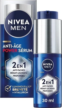 Антивозрастная сыворотка Nivea LUMINOUS630 Антивозрастное действие и борьба с пигментными пятнами 2-в-1 Сила сыворотки