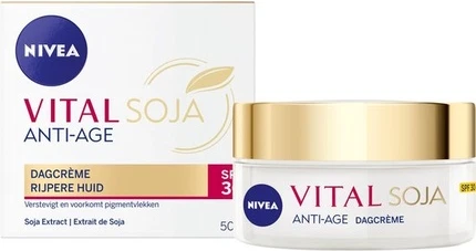 Защита от солнца для лица Nivea Vital Soy Антивозрастной защитный SPF30