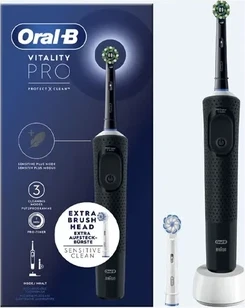 Oral-B Vitality Pro Black Oral-B Vitality Pro Qora Tish Yuvish moslamasi Qo'shimcha Boshli