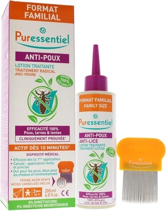 Лосьон-уход Puressentiel Средство от вшей Плюс