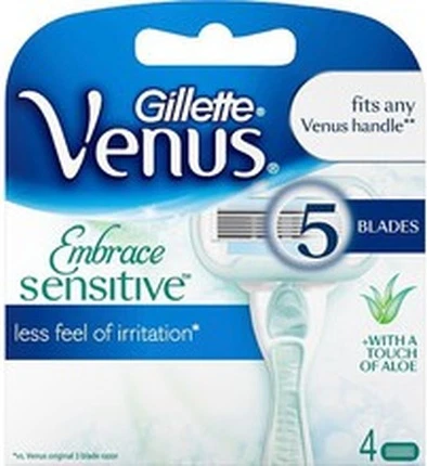 Gillette Venus Embrace Sensitive uchun Almashtirish Boshi