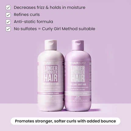 Набор шампуня и кондиционера Hairburst для волнистых и вьющихся волос Hair Burst