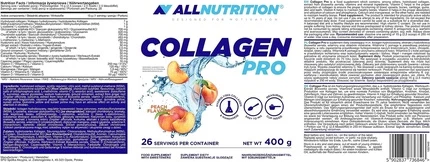 Пищевая добавка Allnutrition Коллаген Про с Куркумой, МСМ, Хондроитином, Гиалуроновой кислотой, Экстрактом имбиря и Куркумином