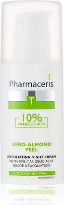 Ночной крем Pharmaceris Sebo-Almond Peel Отшелушивающий ночной крем 10%