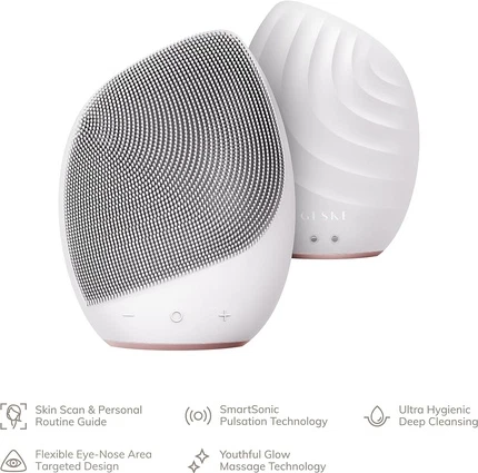 Щетка для очищения лица Geske SmartAppGuided Sonic Facial Brush 5 в 1 Силиконовое устройство для очищения лица Starlight