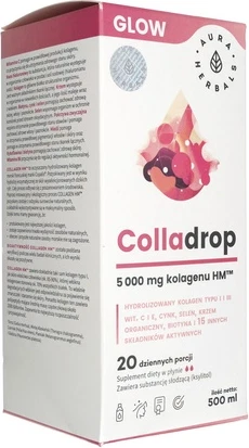 Жидкая добавка Aura Herbals Colladrop Glow Marine Collagen