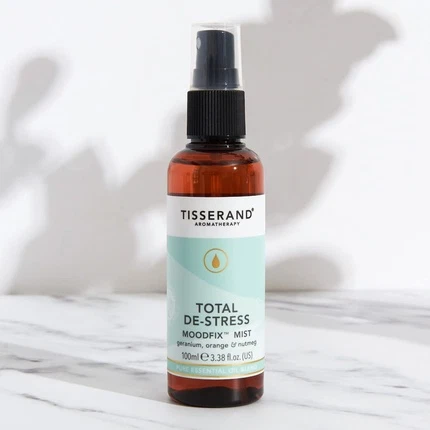 Tisserand Aromatherapy Total De-Stress MoodFix Mist ko'ngilni xotirjam qiluvchi tuman purkagichi