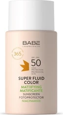 Sunscreen Laboratorios Babe Photoprotector Super Fluid Color Mattifying SPF 50