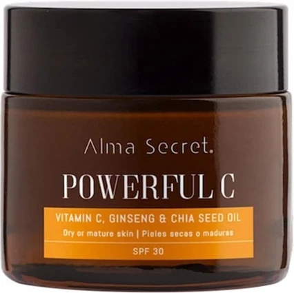 Солнцезащитный крем для лица Alma Secret Мощный крем с витамином С, женьшенем и чиа SPF30