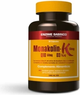 Капсулы Enzime Sabinco Монаколин К+Q10+D3