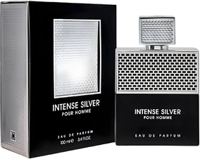 Eau De Parfum Fragrance World Intense Silver Pour Homme