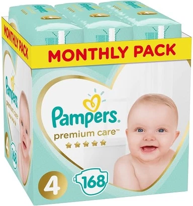 Подгузники Pampers Premium Ежемесячная Коробка