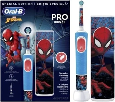 Электрическая зубная щетка Oral-B Pro Kids Человек-Паук