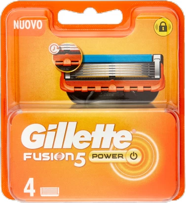 Gillette Fusion 5 Power Jing'alari uchun Ustara Pichoqlari