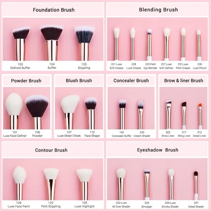 Набор кистей Jessup Professional Makeup Brush Set