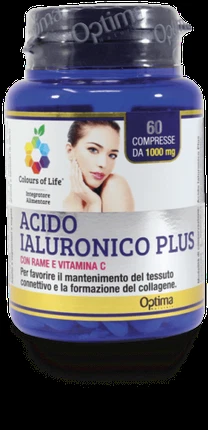 Optima Naturals Hyaluronic Acid Plus bilan Tilla va S Vitamini Ranglari Hayotli Vitaminli Sera