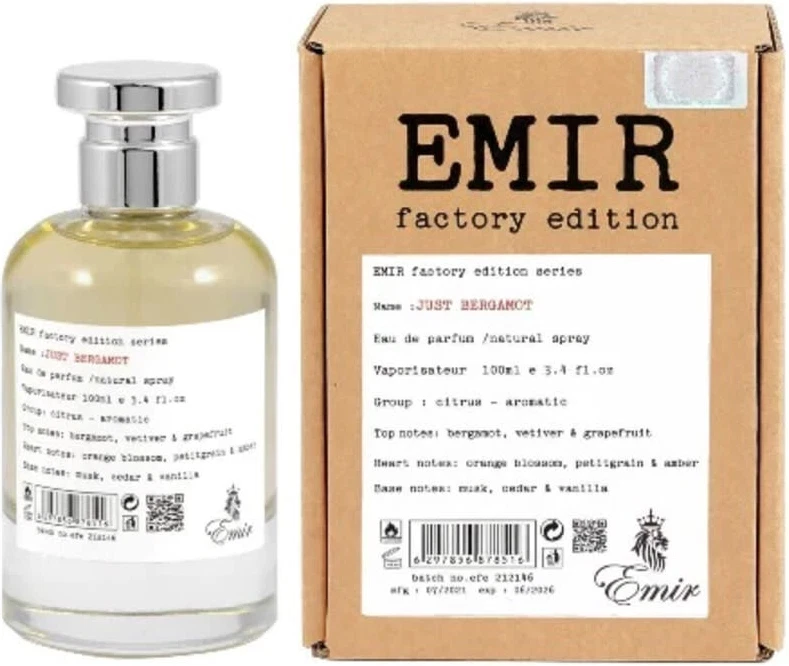 Eau de Parfum Emir Factory Edition Just Bergamot