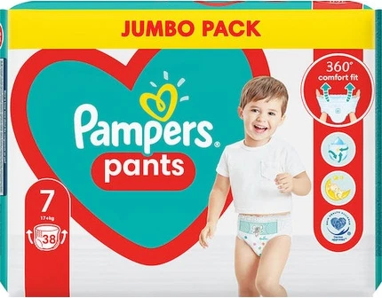 Подгузники Pampers Pants Max Размер 7 Jumbo Pack