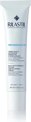 Rich Anti-Wrinkle Cream with Collagen and Hyaluronic Acid Rilastil Progression Plus