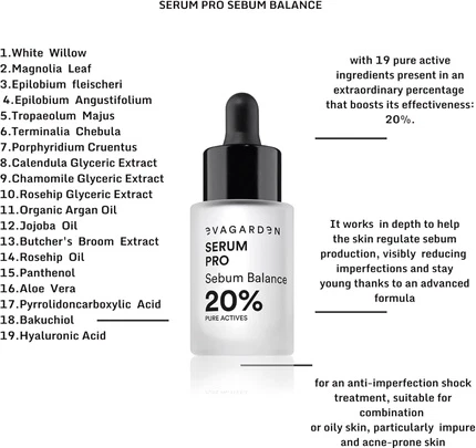 Сыворотка Eva Garden Serum Pro Sebum Balance 20% Pure Actives