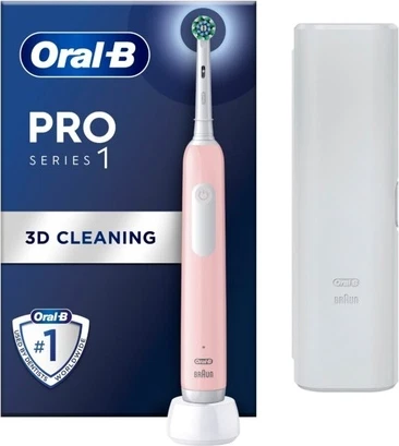 Электрическая зубная щетка Oral-B Pro1 Розовая